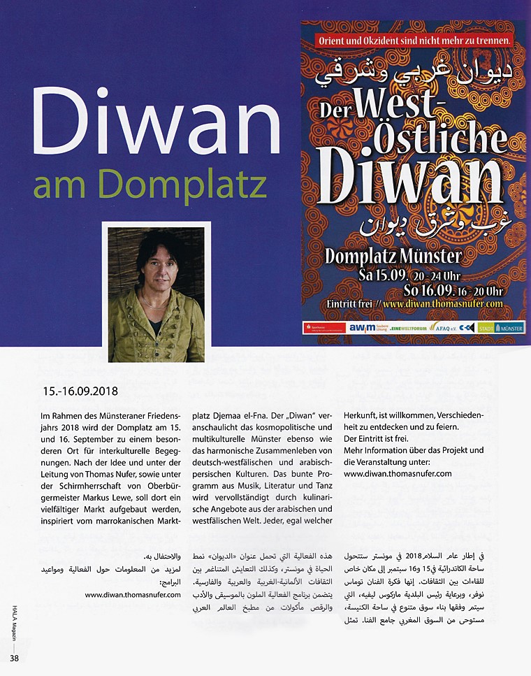 zeitschriftenartikel diwan am domplatz